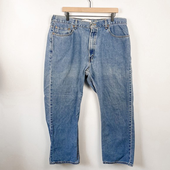 Vintage Levi's 505 Regular Fit Red Tab Made in USA Denim Jeans 40 x 30 - Picture 2 of 5